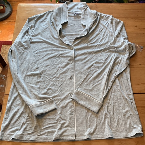 NWOT-Nordstrom-XL -Light Heather Grey Wolf- LS With Pants - Picture 6 of 11